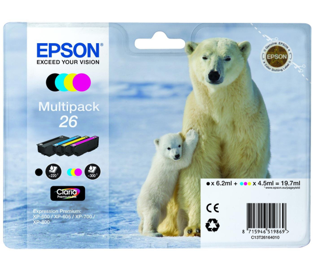 EPSON Multipack T2616 PHOTO CMYK C13T26164010 - 238868 - zdjęcie